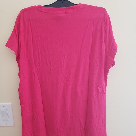 Bebe Rhinestone Logo Lettering T-shirt Size XL - Picture 6 of 6